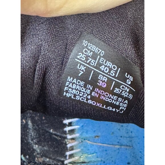 Asics Womens Running Shoes Size 9 Black & White Mesh Upper Lightweight Cushion S - Picture 4 of 9